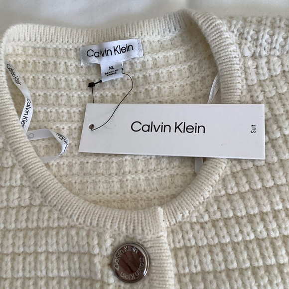 Calvin Klein NWT knit sweater XL Retail $139 - Picture 5 of 13